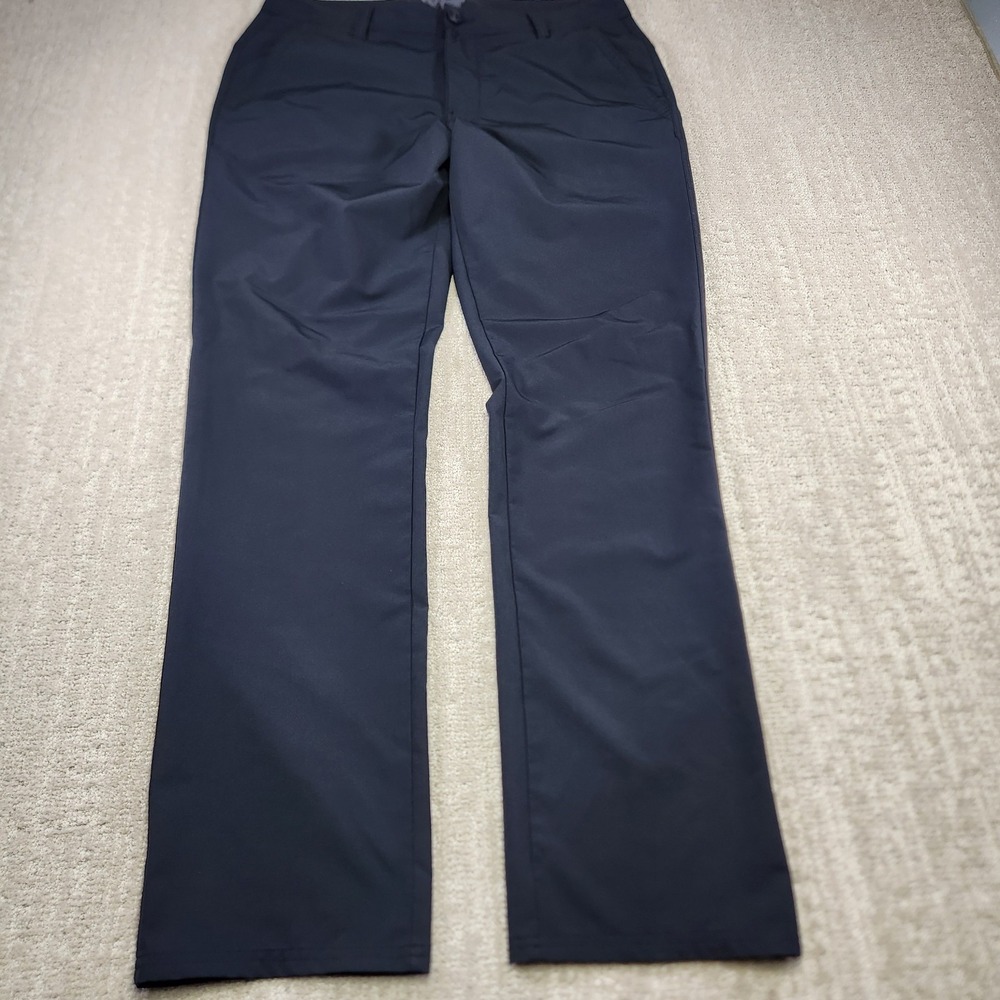 Huk Fishing Pants Men 34x34 Waypoint Black Stretch Chino Quick Dry UPF Woven